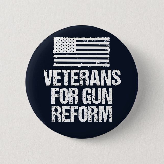 Veterans for Gun Reform 2 Inch Round Button (Front)