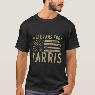 Veterans For Harris 2024 Military Vets Kamala Harr T-Shirt