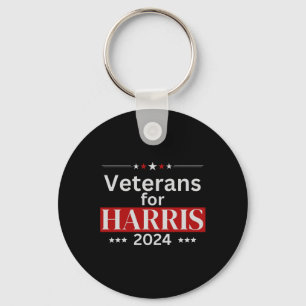Veterans For Harris 2024 Wheimer 2024 Vote Harris  Keychain
