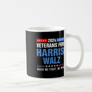 Veterans For Harris W 2024 Presidential Campaign Coffee Mug