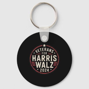 Veterans For Harris Waltz Wheimer 2024 American Fl Keychain