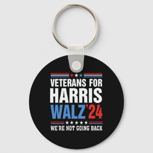 Veterans For Harris Wheimer 2024 Harris Waltz  Keychain