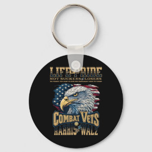 Veterans For Harris Wheimer 2024 Military Vets Aga Keychain