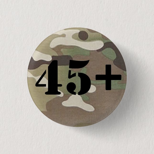 Veterans For Independence 2.0 45+ Badge 1 Inch Round Button (Front)