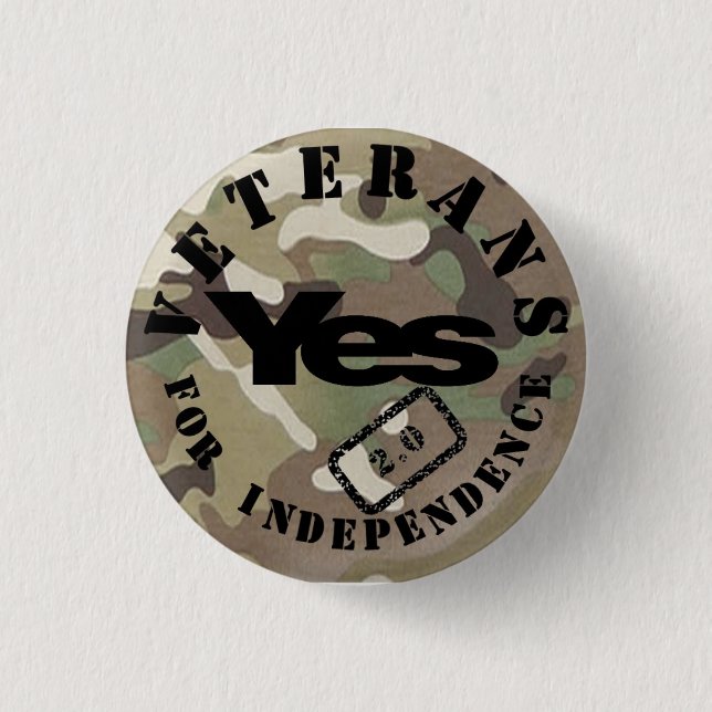 Veterans for Independence 2.0 Yes2 Badge 1 Inch Round Button (Front)