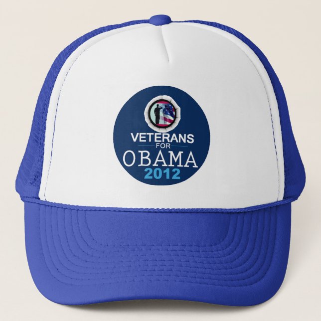 VETERANS for OBAMA Trucker Hat (Front)