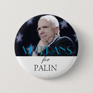 Veterans for Palin 2 Inch Round Button