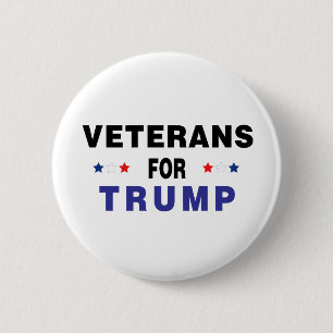 Veterans For Trump 2 Inch Round Button