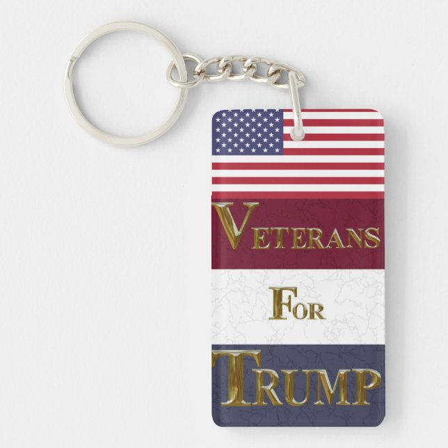 VETERANS FOR TRUMP KEYCHAIN (Front)