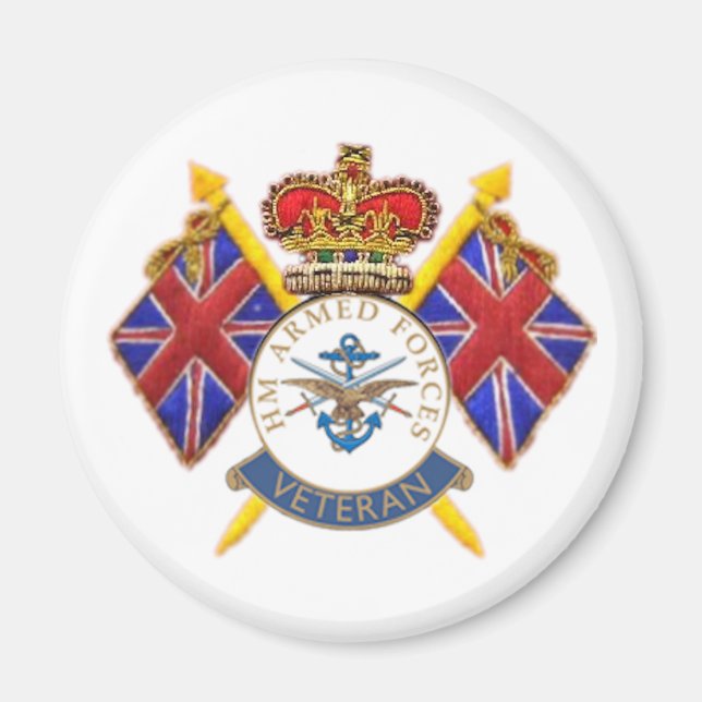 Veteran's Fridge Magnet (Front)