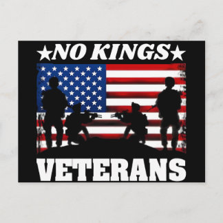 Veterans No Kings - Patriotic Veterans Day 2025 Postcard