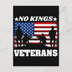 Veterans No Kings - Patriotic Veterans Day 2025 Postcard