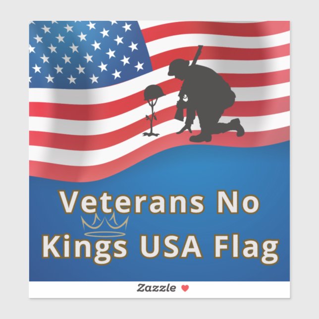 Veterans No Kings USA Flag (Sheet)