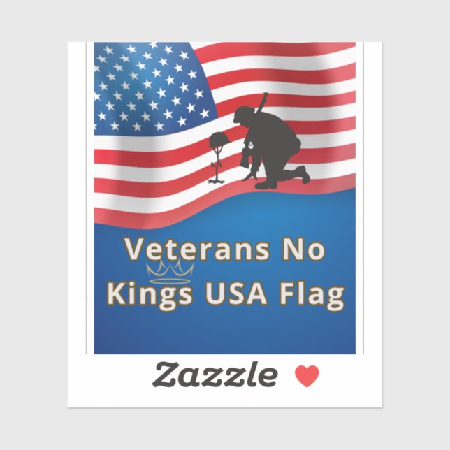 Veterans No Kings USA Flag (Sheet)