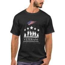 Veterans Our Country’s Backbone Basic Dark T-Shirt