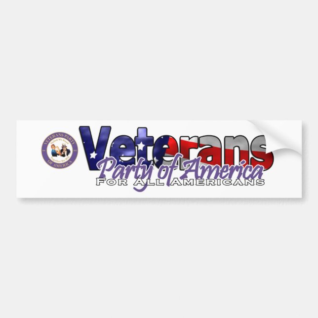 Veterans Party of America Bumper Sticker (Front)