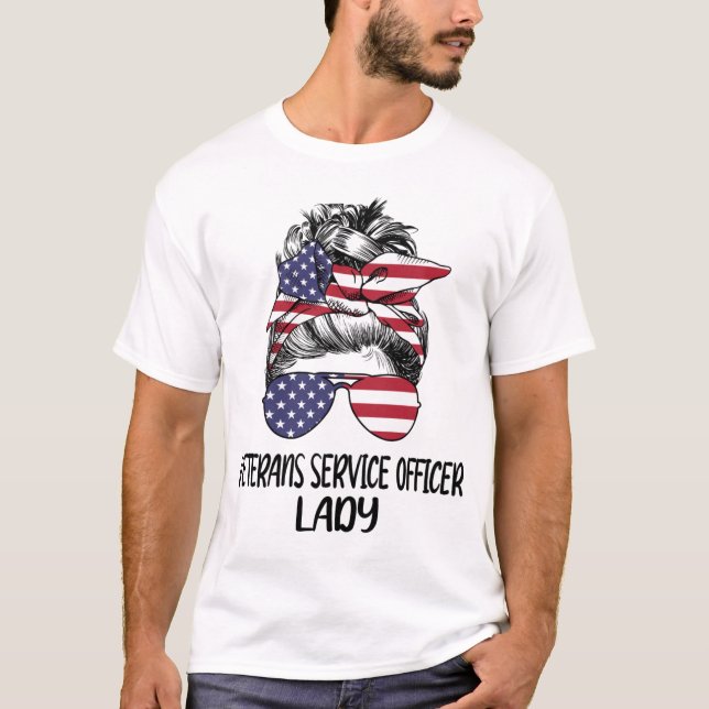 Veterans Service Officer Lady T-Shirt (Front)