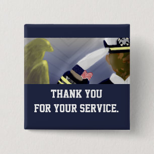 Veterans Thank You for Your Service Button
