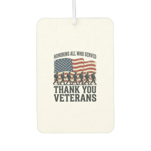 Veterans Thank You Patriotic Military Flag Shirt D Air Freshener
