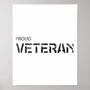 Veterans Veteran War Military Army Gift Poster