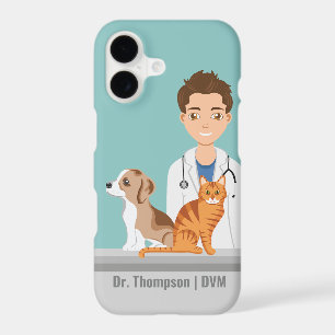 Vétérinaire Animal Doctor Vet Avec Chien Et Chat