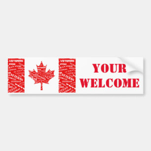 Vétérinaire canadien VOTRE Bumper Sticker DE BIE