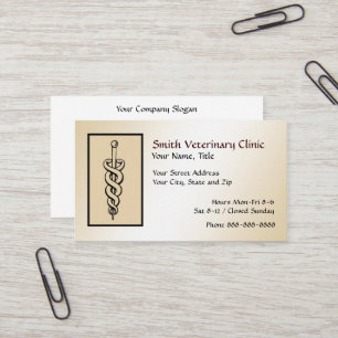 Vétérinaire vétérinaire Carte de visite