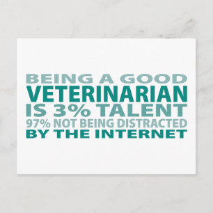 Veterinarian 3% Talent Postcard