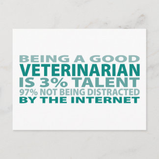 Veterinarian 3% Talent Postcard