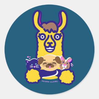 Veterinarian Animal Who Loves Dog Classic Round Sticker