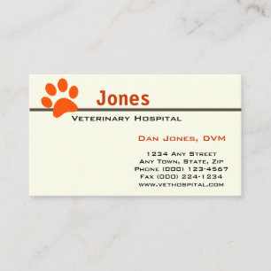 Veterinarian Appointment Card