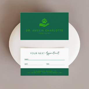 Veterinarian Appointment Card   Pet Care Center