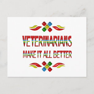 VETERINARIAN APPRECIATION POSTCARD