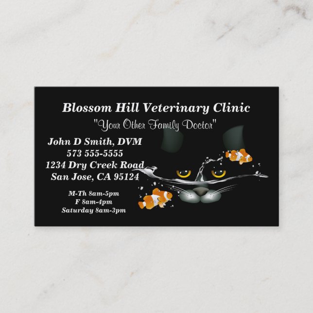 Veterinarian Business Card (Front)