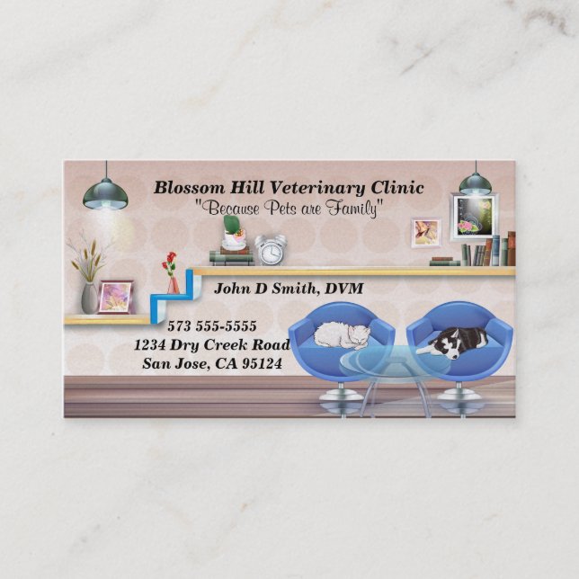 Veterinarian Business Card (Front)