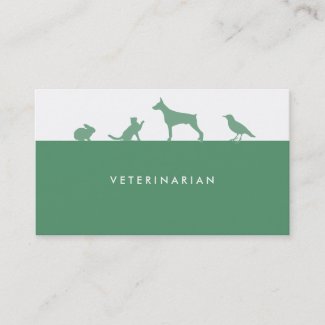 Veterinarian business card