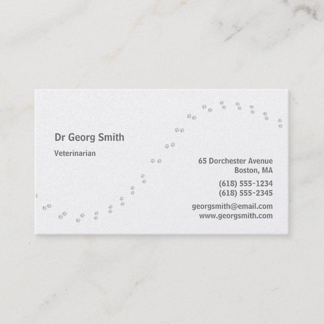 Veterinarian Business Card (Front)
