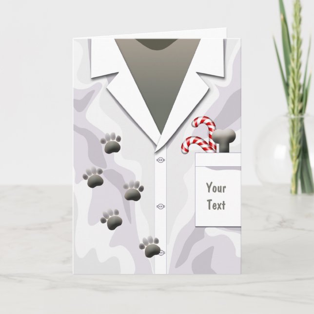 Veterinarian Business Christmas Card (Front)