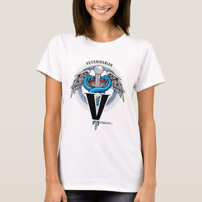 Veterinarian Caduceus T-Shirt (Front)