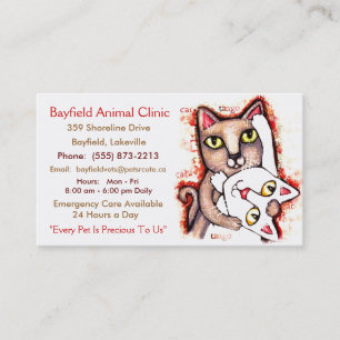 Veterinarian / Cat Lover's Business Cards