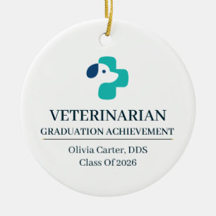 Veterinarian Custom Name Since Year Ceramic Ornament