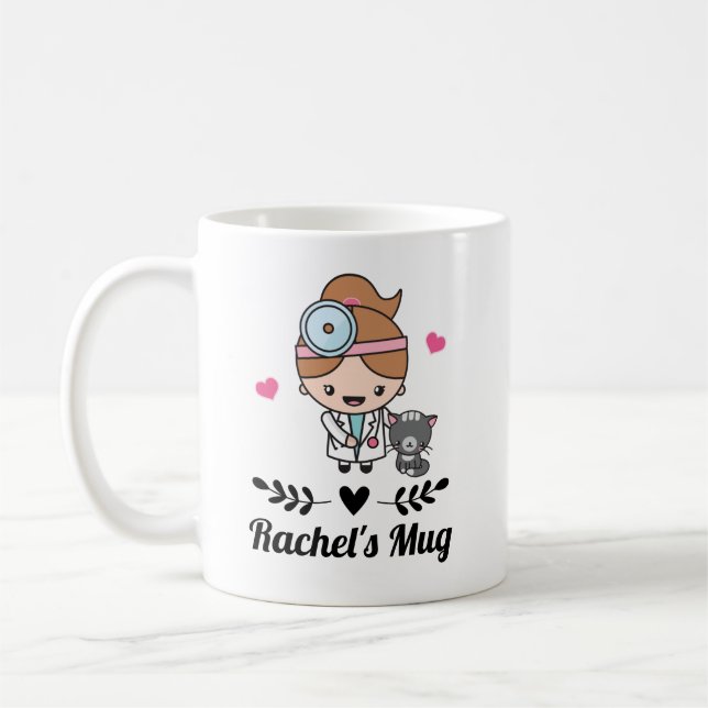 Veterinarian Cute Vet Gift Coffee Mug (Left)