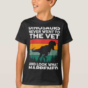 Veterinarian Dinosaur Funny Vet Life Animal Rescue T-Shirt