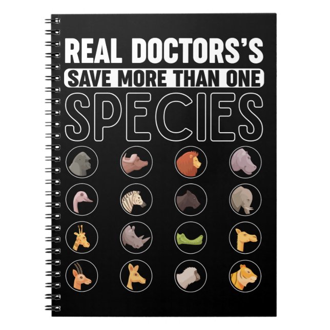 Veterinarian Doctor Animal Rescuer Notebook (Front)