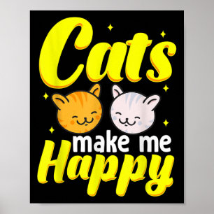 Veterinarian Gift Cat Groomer Whisperer Cats Make Poster