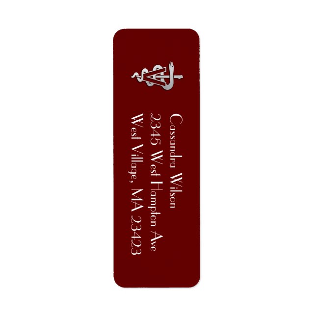 Veterinarian Graduation Maroon Silver (Front)
