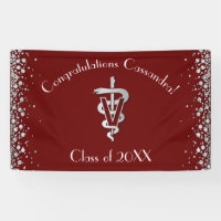 Veterinarian Graduation Maroon Silver