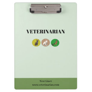 Veterinarian Green Clipboard