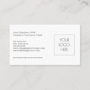 Veterinarian Logo Business & Appointment Reminder Business Card