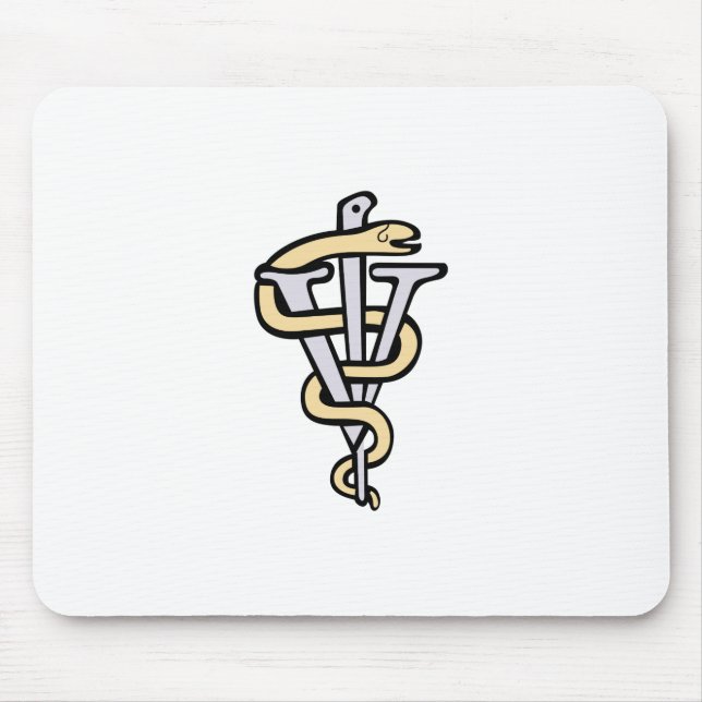 Veterinarian logo mouse pad (Front)